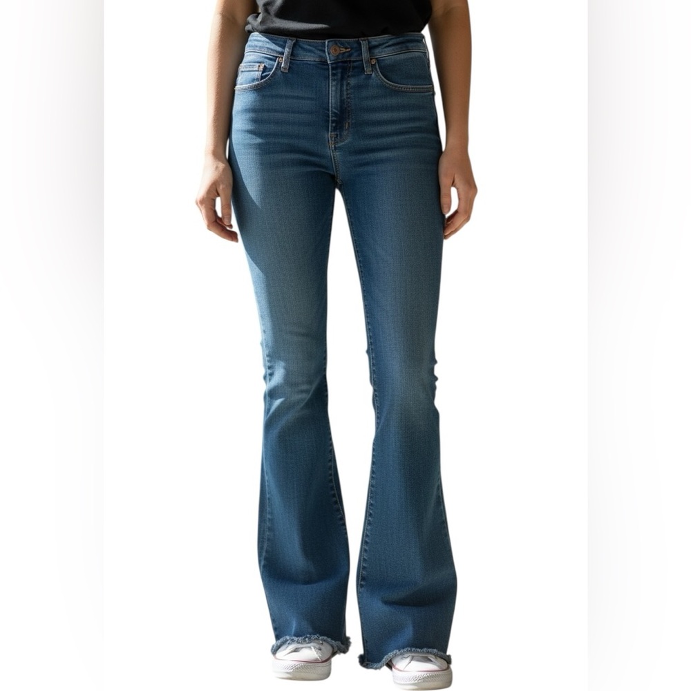 AG FOR AC Denim Flare Jeans Blue Stretch Women Size 27